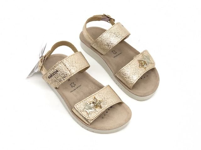 GEOX Sandalo Bambina Costarei Gold in Sandali Calzature Durello - Agna, commercioVirtuoso.it
