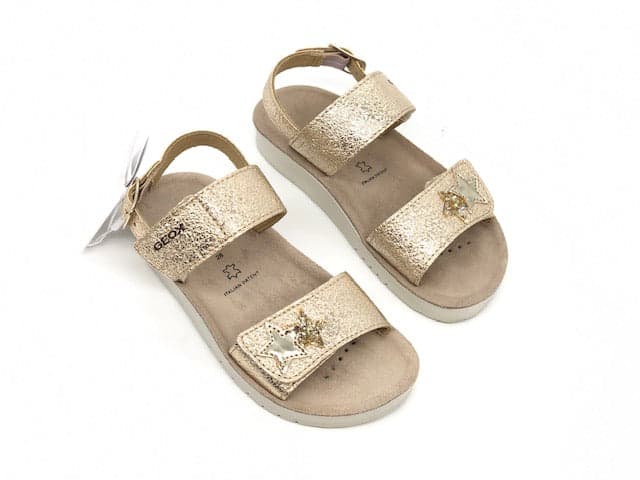 GEOX Sandalo Bambina Costarei Gold in Sandali Calzature Durello - Agna, commercioVirtuoso.it