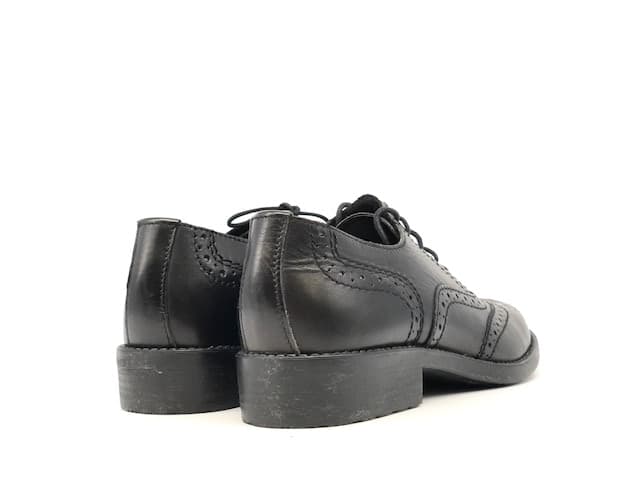 Francesina donna in pelle nera TRATTI in Oxford e Derby Calzature Durello - Agna, commercioVirtuoso.it