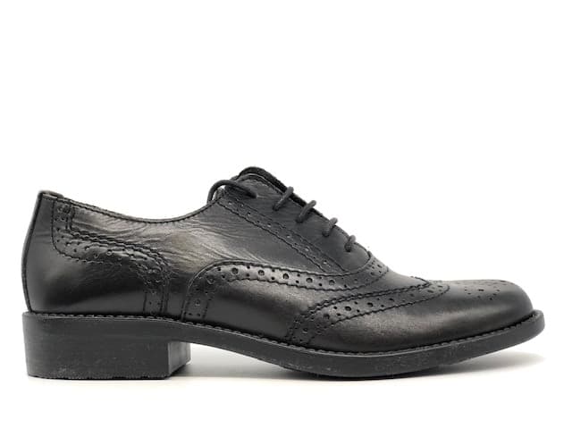 Francesina donna in pelle nera TRATTI in Oxford e Derby Calzature Durello - Agna, commercioVirtuoso.it