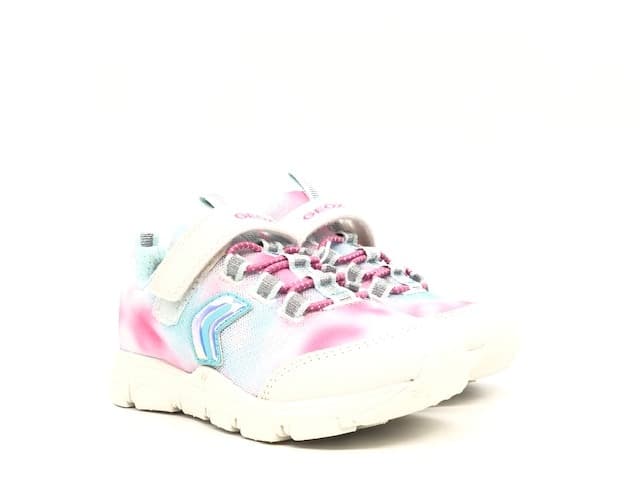 GEOX Sneakers bambina J N. TORQUE G. A white watersea in Sneaker casual Calzature Durello - Agna, commercioVirtuoso.it