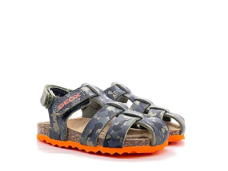 GEOX Sandali bambino CHALKI B military arancione - 5