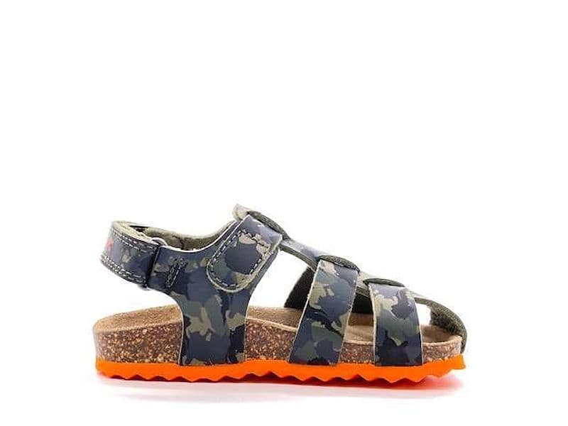 GEOX Sandali bambino CHALKI B military arancione in Sandali Calzature Durello - Agna, commercioVirtuoso.it