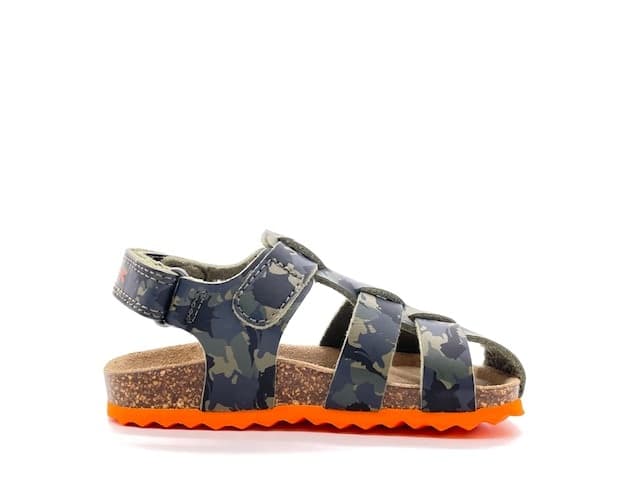 GEOX Sandali bambino CHALKI B military arancione in Sandali Calzature Durello - Agna, commercioVirtuoso.it
