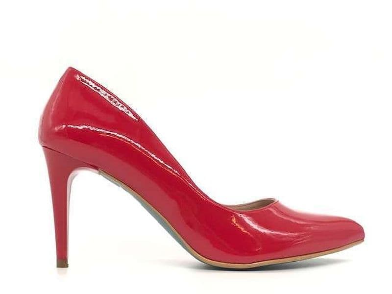 GIULIA Décolleté Bermellon Rosso Vernice in Ritocchi alla verniciatura Calzature Durello - Agna, commercioVirtuoso.it