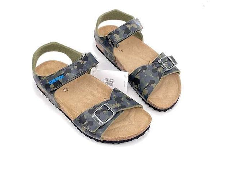 GEOX Sandali bambino J GHITA B Camouflage green in Sandali Calzature Durello - Agna, commercioVirtuoso.it