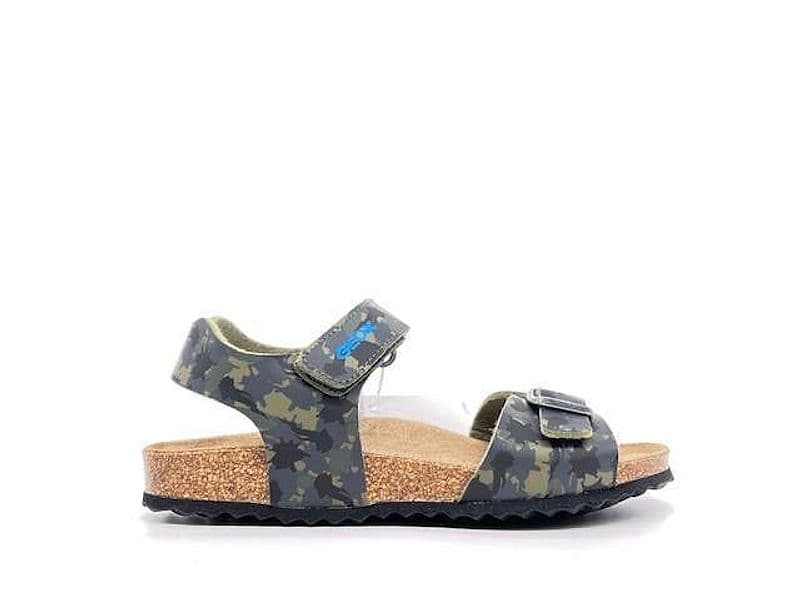 GEOX Sandali bambino J GHITA B Camouflage green in Sandali Calzature Durello - Agna, commercioVirtuoso.it