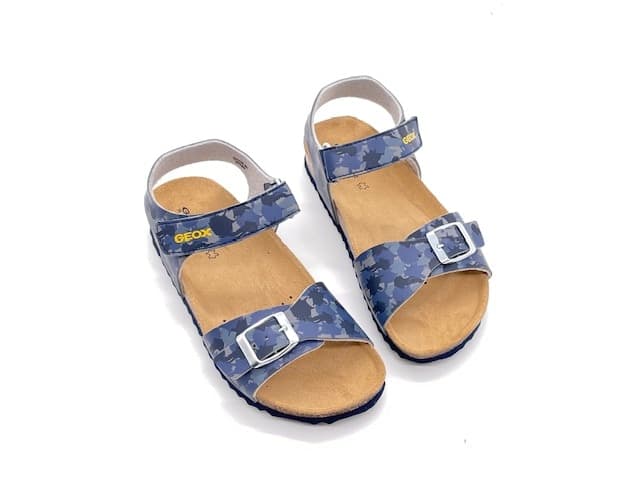 GEOX Sandali bambino J GHITA B Grey navy in Sandali Calzature Durello - Agna, commercioVirtuoso.it