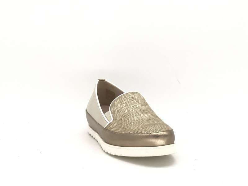 DONNA SOFT Slip on MOT034 gold in Loafer e mocassini Calzature Durello - Agna, commercioVirtuoso.it