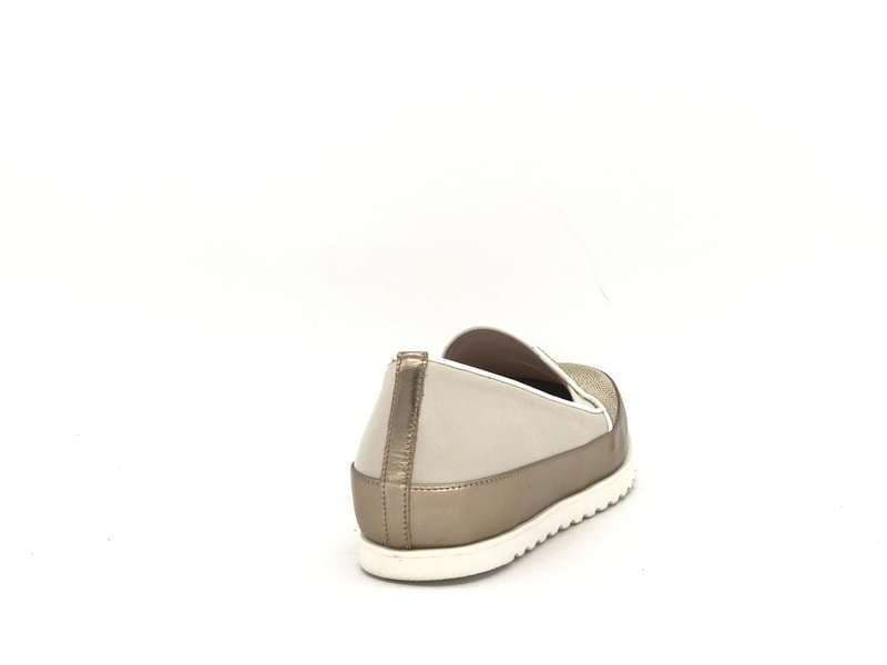 DONNA SOFT Slip on MOT034 gold in Loafer e mocassini Calzature Durello - Agna, commercioVirtuoso.it