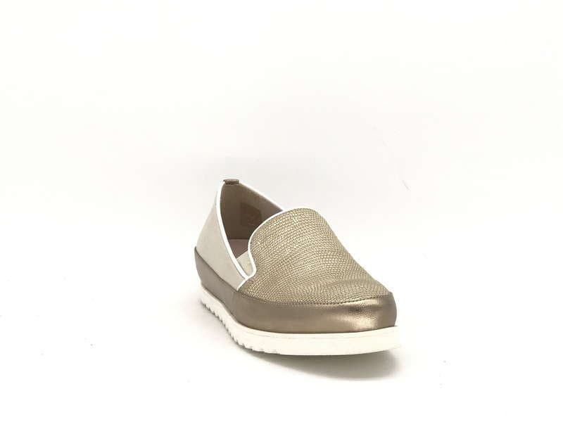 DONNA SOFT Slip on MOT034 gold in Loafer e mocassini Calzature Durello - Agna, commercioVirtuoso.it
