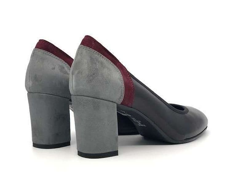 ELLEN Décolleté nero con tallone decorato in Scarpe col tacco Calzature Durello - Agna, commercioVirtuoso.it