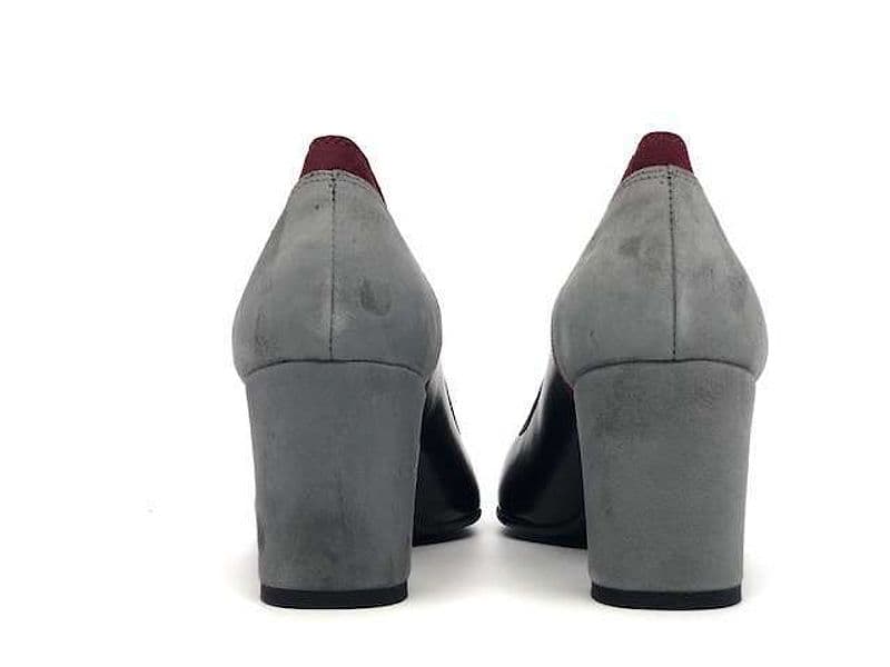 ELLEN Décolleté nero con tallone decorato in Scarpe col tacco Calzature Durello - Agna, commercioVirtuoso.it