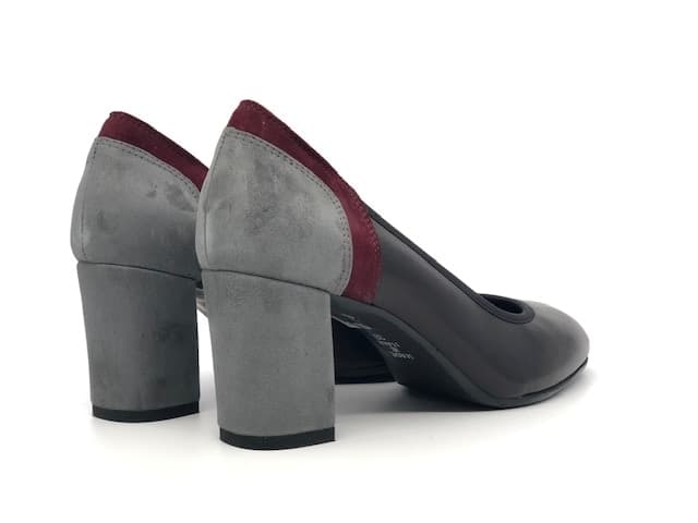 ELLEN Décolleté nero con tallone decorato in Scarpe col tacco Calzature Durello - Agna, commercioVirtuoso.it