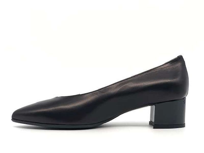 ELLEN Scarpa da donna in nappa nera e bordeaux con inserti argentati in Scarpe col tacco Calzature Durello - Agna, commercioVirtuoso.it