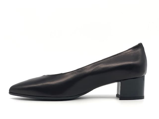 ELLEN Scarpa da donna in nappa nera e bordeaux con inserti argentati in Scarpe col tacco Calzature Durello - Agna, commercioVirtuoso.it