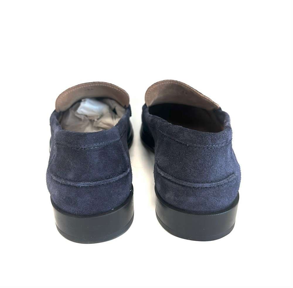 FONTANA Mocassino in suede color blu MAXI calzata 0405VI in Loafer e mocassini Calzature Durello - Agna, commercioVirtuoso.it