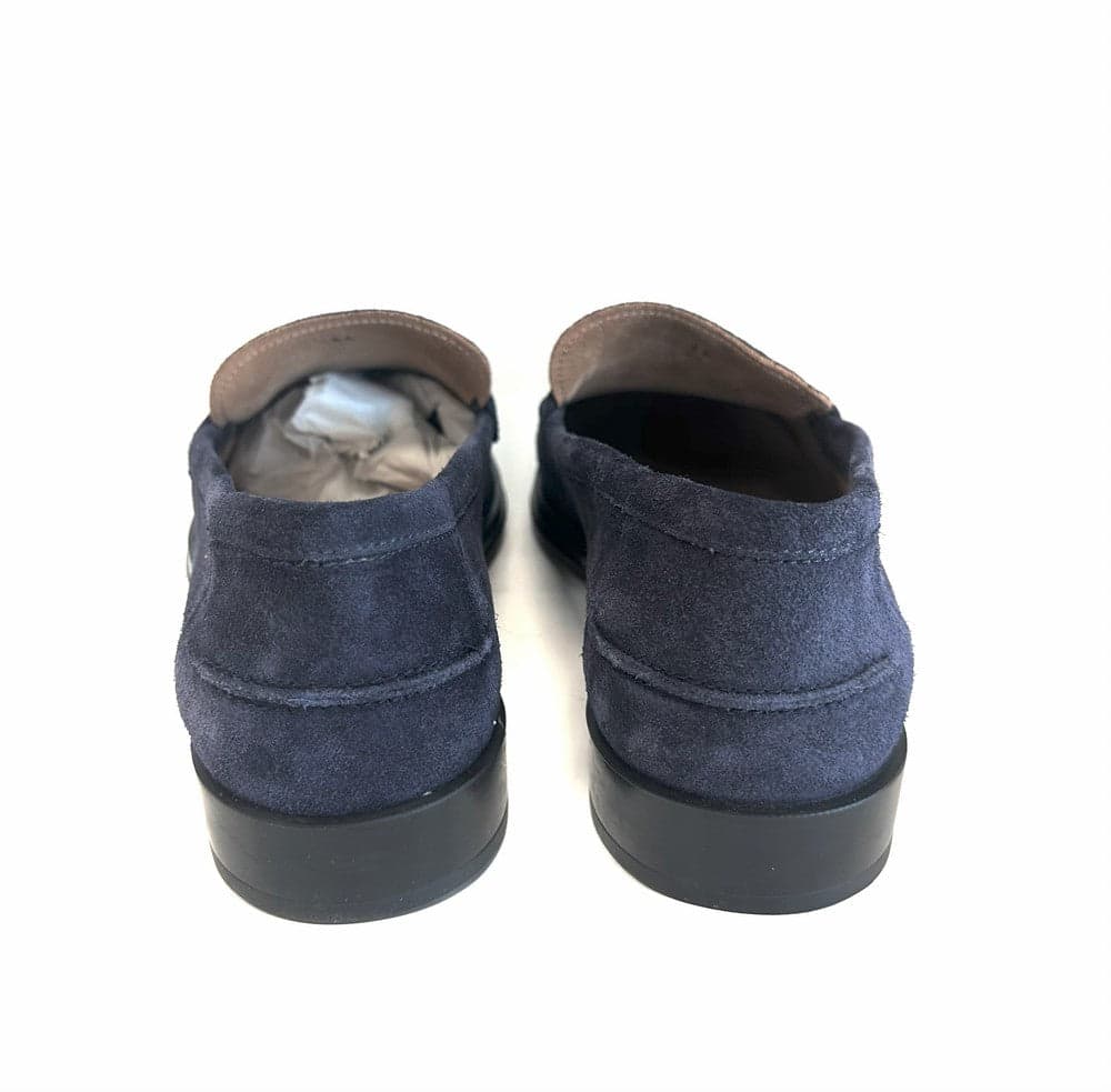 FONTANA Mocassino in suede color blu MAXI calzata 0405VI in Loafer e mocassini Calzature Durello - Agna, commercioVirtuoso.it