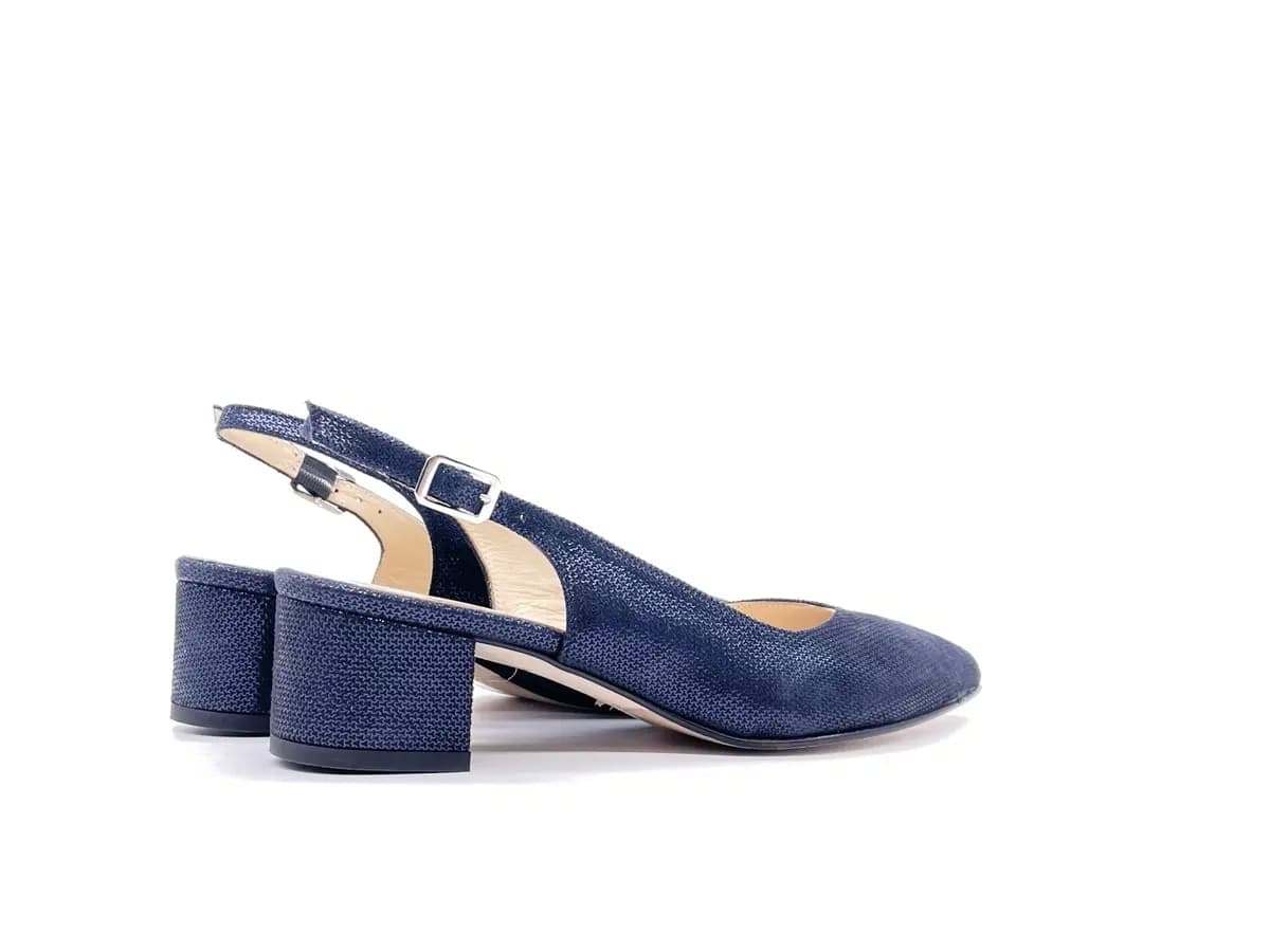 ELLEN Slingback basso donna Iron Blue in Scarpe col tacco Calzature Durello - Agna, commercioVirtuoso.it