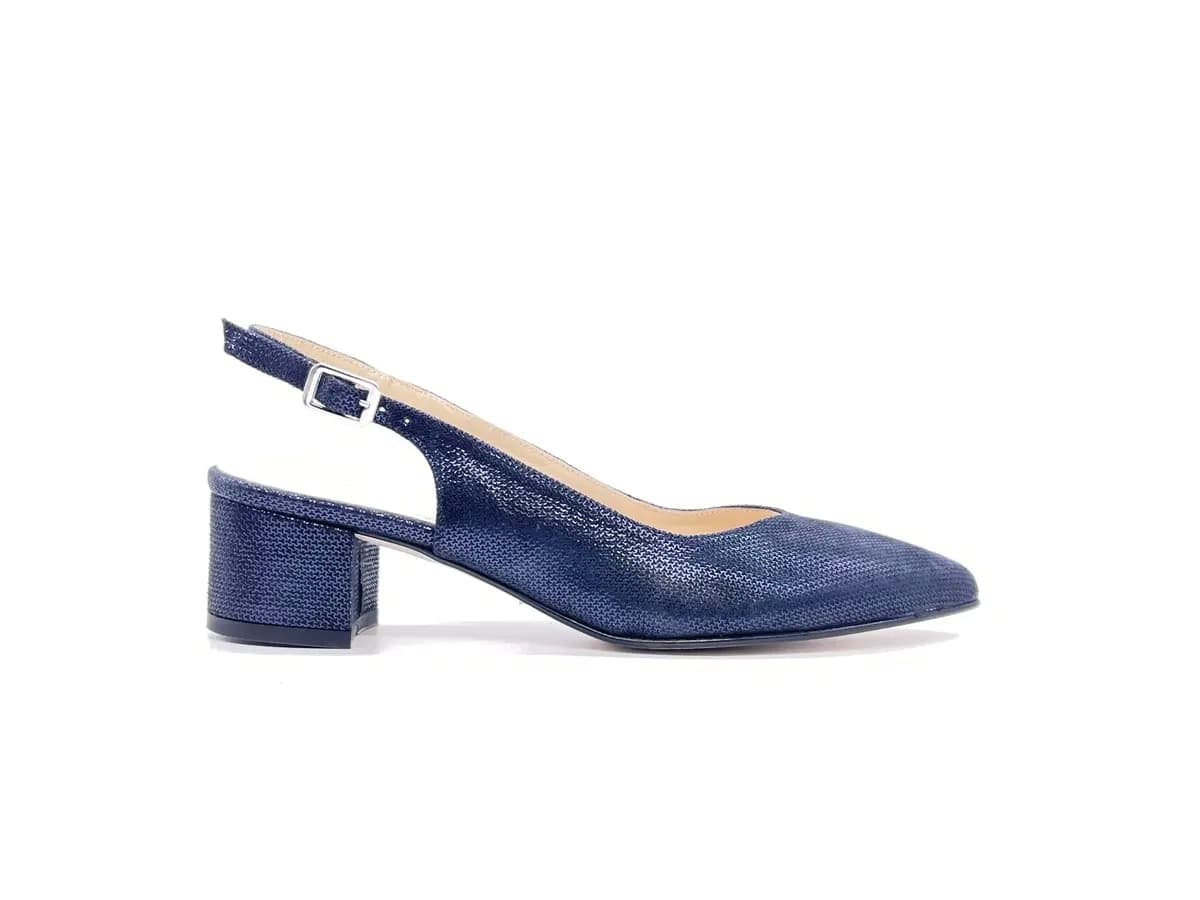 ELLEN Slingback basso donna Iron Blue in Scarpe col tacco Calzature Durello - Agna, commercioVirtuoso.it