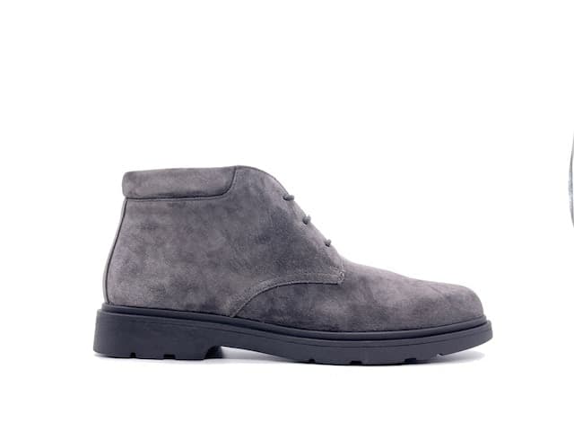 GEOX Polacchino U SPHERICA EC1 B in pelle suede grigia in Stivali Calzature Durello - Agna, commercioVirtuoso.it