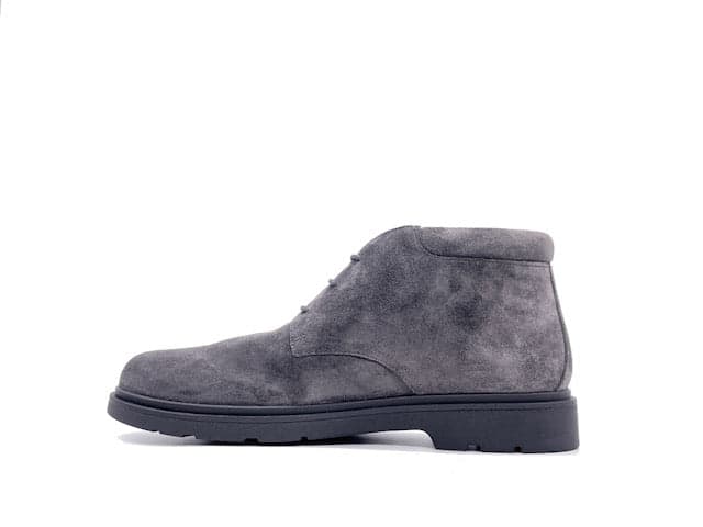 GEOX Polacchino U SPHERICA EC1 B in pelle suede grigia in Stivali Calzature Durello - Agna, commercioVirtuoso.it