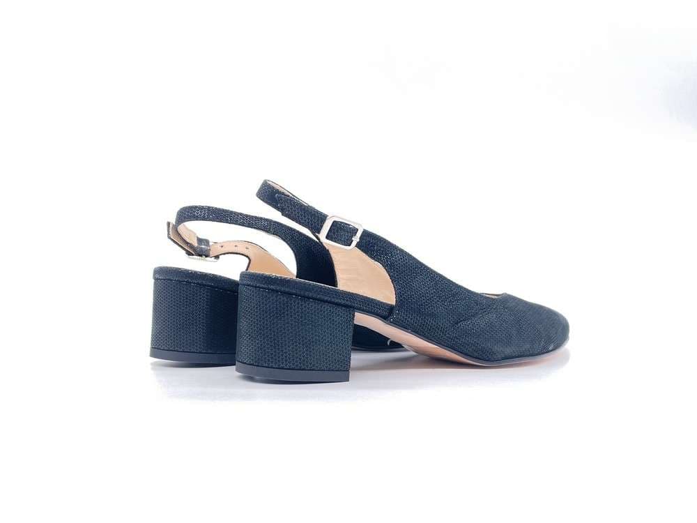 ELLEN Slingback basso Iron Nero in Scarpe col tacco Calzature Durello - Agna, commercioVirtuoso.it