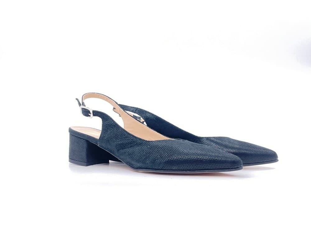ELLEN Slingback basso Iron Nero in Scarpe col tacco Calzature Durello - Agna, commercioVirtuoso.it