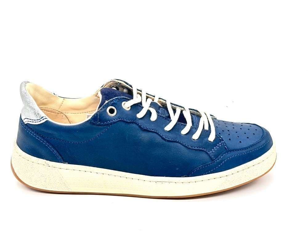 Folly sneakers donna pelle blu suola beige Low in Sneaker casual Calzature Durello - Agna, commercioVirtuoso.it