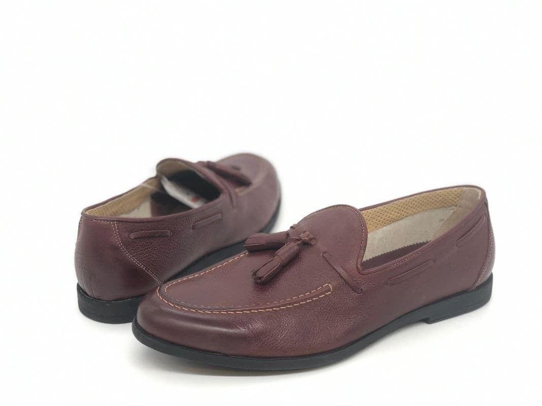 FONTANA Mocassini uomo con nappe 5771 2 bordò in Loafer e mocassini Calzature Durello - Agna, commercioVirtuoso.it