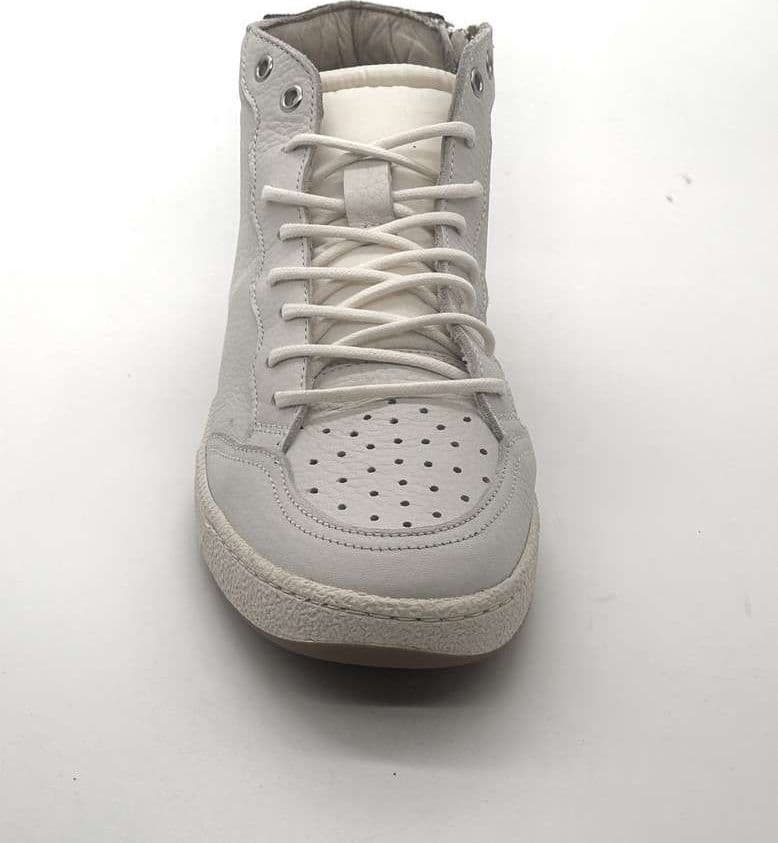 Folly sneakers uomo mid pelle bianca suola beige in Sneaker casual Calzature Durello - Agna, commercioVirtuoso.it