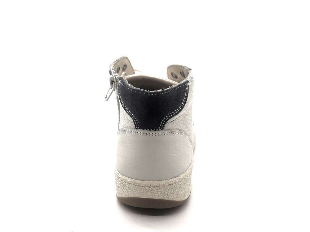 Folly sneakers uomo mid pelle bianca suola beige in Sneaker casual Calzature Durello - Agna, commercioVirtuoso.it