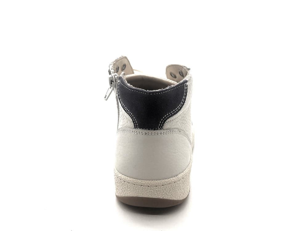 Folly sneakers uomo mid pelle bianca suola beige in Sneaker casual Calzature Durello - Agna, commercioVirtuoso.it