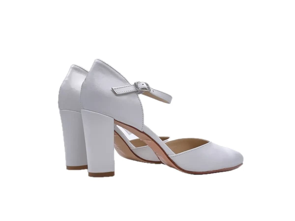 ELLEN Décolleté aperto ai lati Nappa Bianco in Pantofole Calzature Durello - Agna, commercioVirtuoso.it