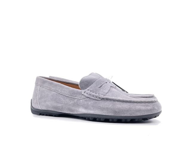 GEOX Mocassini uomo U KOSMOPOLIS suede Dk Stone - 5