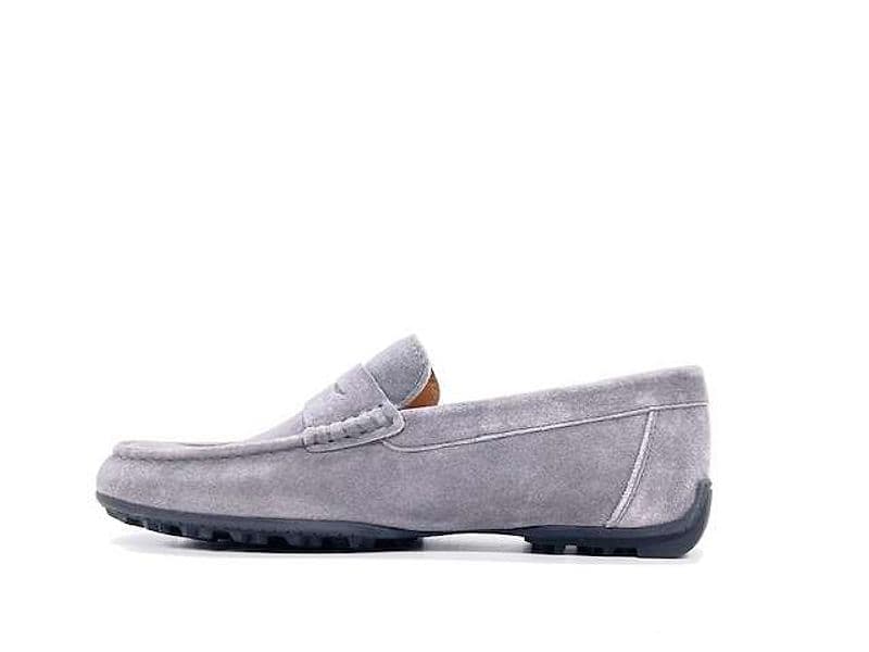 GEOX Mocassini uomo U KOSMOPOLIS suede Dk Stone - 5