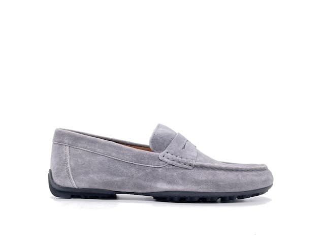 GEOX Mocassini uomo U KOSMOPOLIS suede Dk Stone in Loafer e mocassini Calzature Durello - Agna, commercioVirtuoso.it