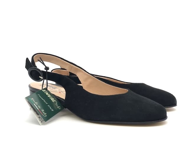 ENVAL SOFT Slingback donna scamosciato nero - 5