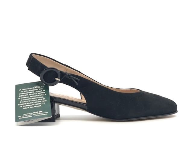 ENVAL SOFT Slingback donna scamosciato nero in Scarpe col tacco Calzature Durello - Agna, commercioVirtuoso.it