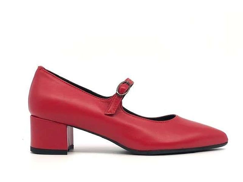 ELLEN Décolleté rosso con cinturino in Cinturini Calzature Durello - Agna, commercioVirtuoso.it