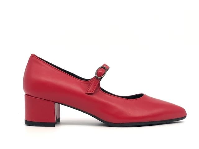 ELLEN Décolleté rosso con cinturino in Cinturini Calzature Durello - Agna, commercioVirtuoso.it