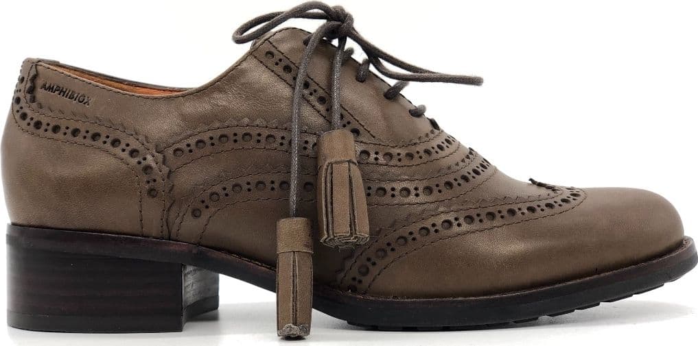 Geox francesine donna D Francis ABX B in pelle brogue tortora in Sneaker casual Calzature Durello - Agna, commercioVirtuoso.it
