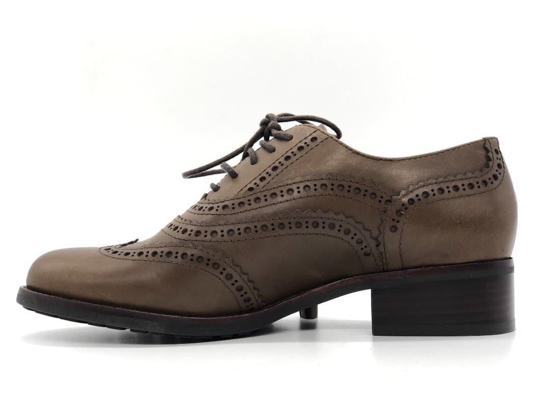 Geox francesine donna D Francis ABX B in pelle brogue tortora in Sneaker casual Calzature Durello - Agna, commercioVirtuoso.it