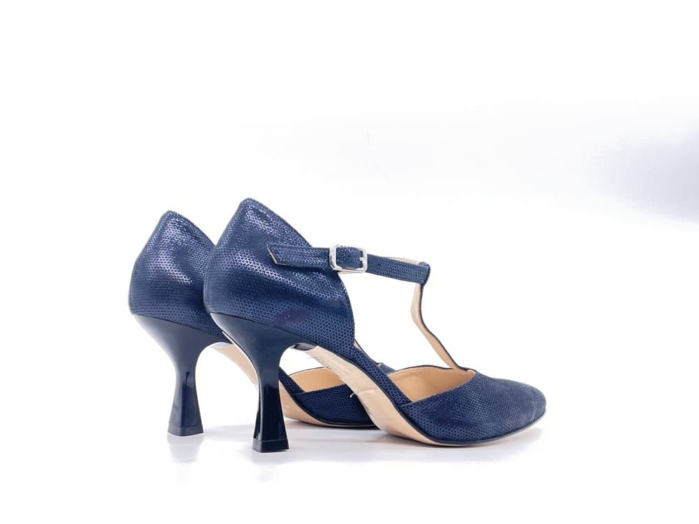 ELLEN Décolleté Slingback Odeon Blu in Scarpe col tacco Calzature Durello - Agna, commercioVirtuoso.it
