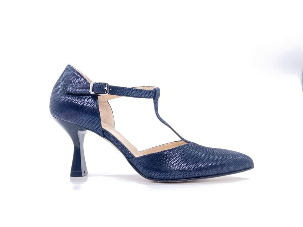 ELLEN Décolleté Slingback Odeon Blu in Scarpe col tacco Calzature Durello - Agna, commercioVirtuoso.it