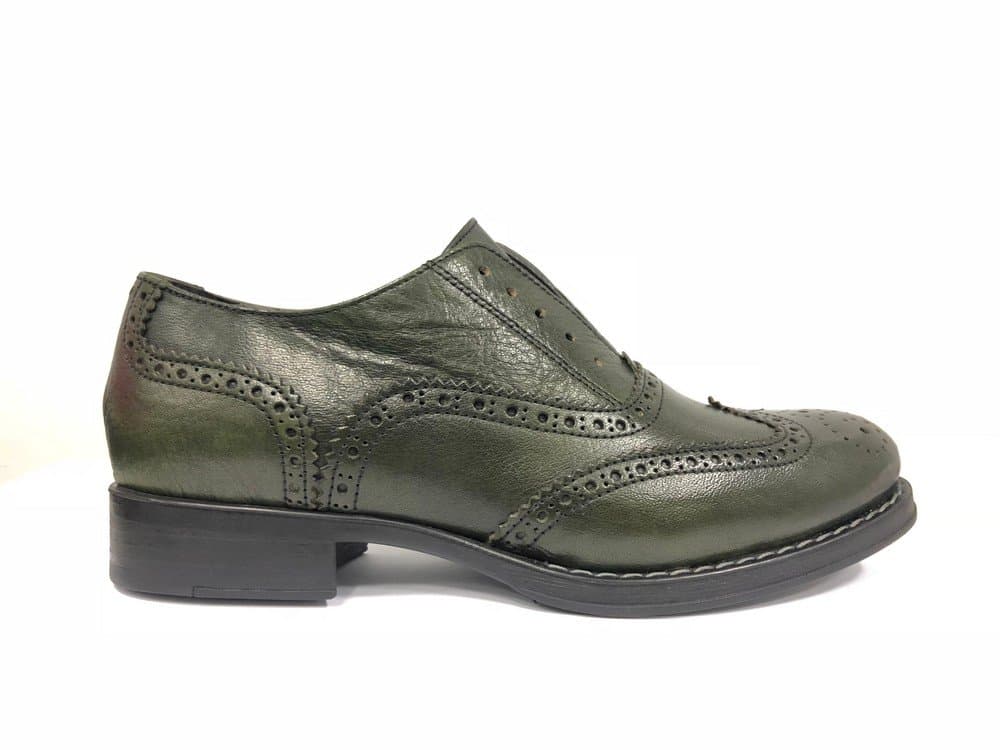 Francesine donna FLAMOUR pelle verde - 2