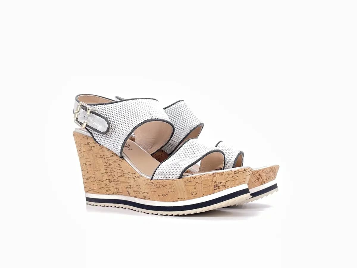 DONNA SOFT Sandalo donna in pelle bianco MOT1191 - 6
