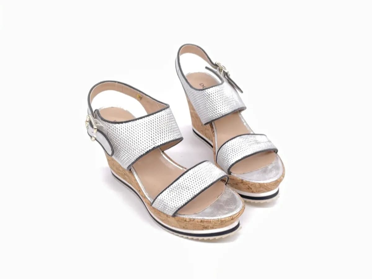 DONNA SOFT Sandalo donna in pelle bianco MOT1191 in Sandali moda Calzature Durello - Agna, commercioVirtuoso.it