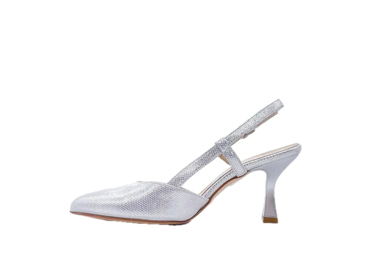 ELLEN Slingback donna in pelle Iron argento in Scarpe col tacco Calzature Durello - Agna, commercioVirtuoso.it