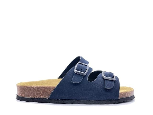 FLY NATURE Ciabatta 2 Fibbie Bambino Blu in Pantofole Calzature Durello - Agna, commercioVirtuoso.it